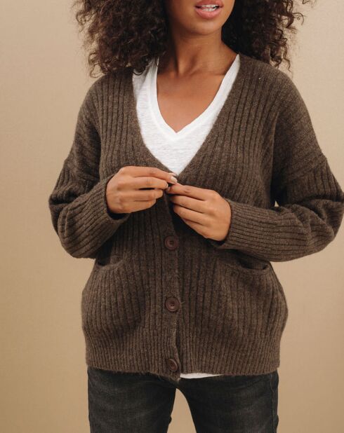 Cardigan Seven moka
