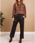 Pantalon peau de pêche Tasha noir