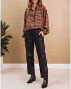 Pantalon peau de pêche Tasha noir