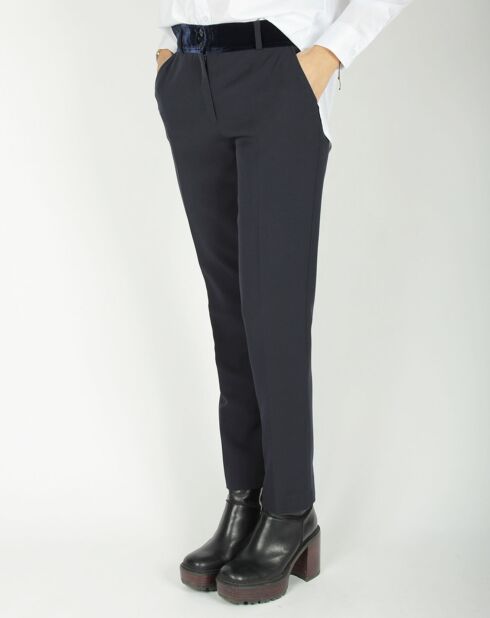 Pantalon Vogue taille velours nuit