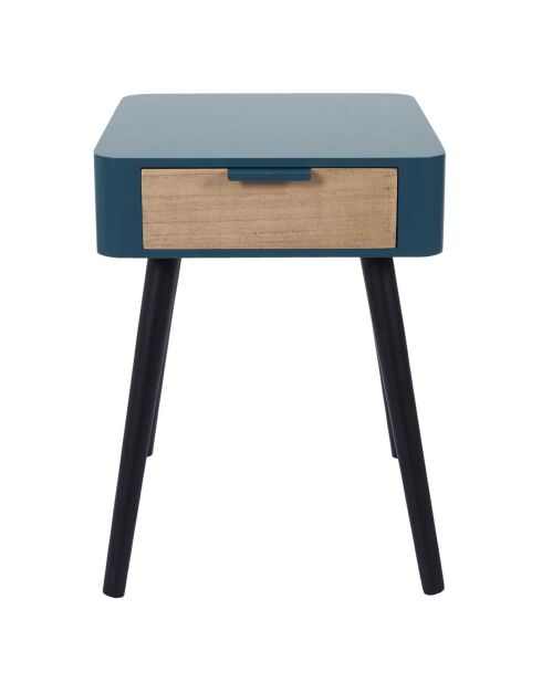 Chevet 1 Tiroir bleu - 35x48x40 cm
