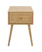 Chevet Bali 1 tiroir marron - 39x55.4x39 cm