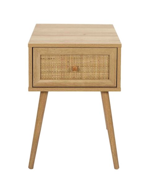 Chevet Bali 1 tiroir marron - 39x55.4x39 cm