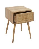 Chevet Bali 1 tiroir marron - 39x55.4x39 cm
