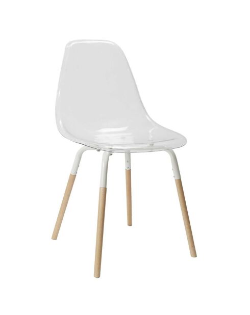 4 witte Scandinavische stoelen van Phenix - 55x81,9x45,9 cm