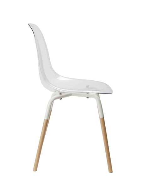 4 witte Scandinavische stoelen van Phenix - 55x81,9x45,9 cm