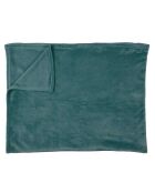 Plaid Flanelle bleu - 125x250 cm
