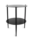 Table gigogne Patio noire - 46x36x36 cm