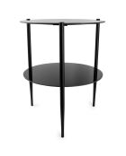 Table gigogne Patio noire - 50x40x40 cm