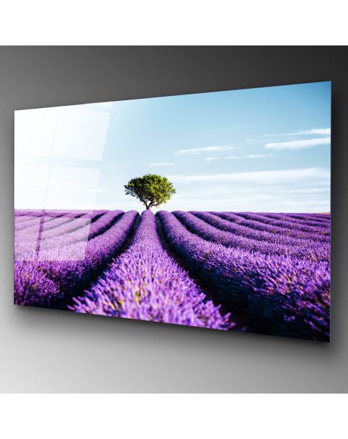 Mehrfarbiger Lavendelfelddruck - 70x100cm