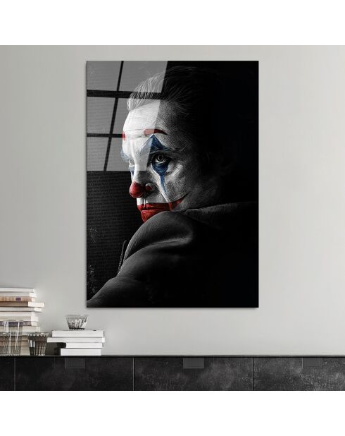 Lámina Joker multicolor en cristal - 70x100cm