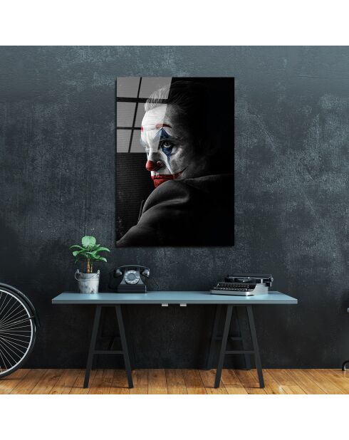 Lámina Joker multicolor en cristal - 70x100cm