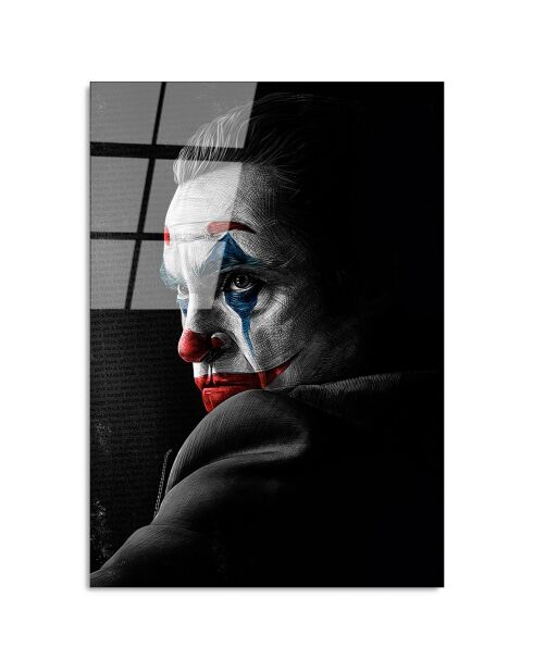 Lámina Joker multicolor en cristal - 70x100cm