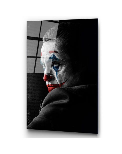 Lámina Joker multicolor en cristal - 70x100cm
