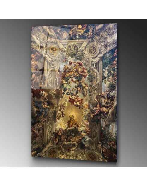 Mehrfarbiger Renaissance-Glasdruck - 70x100cm