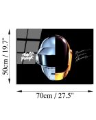 Impression sur verre Daft Punk multicolore - 50x70cm