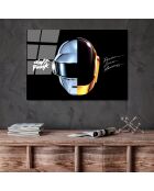 Impression sur verre Daft Punk multicolore - 50x70cm