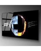 Impression sur verre Daft Punk multicolore - 50x70cm