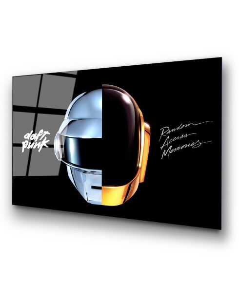 Impression sur verre Daft Punk multicolore - 50x70cm