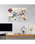 Impression sur verre Reproduction Miro multicolore - 50x70cm