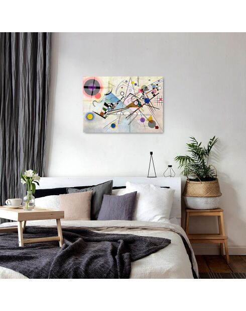 Glasdruck, Mikro-Reproduktion, mehrfarbig, 50 x 70 cm