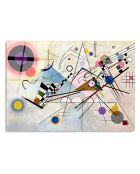 Impression sur verre Reproduction Miro multicolore - 50x70cm