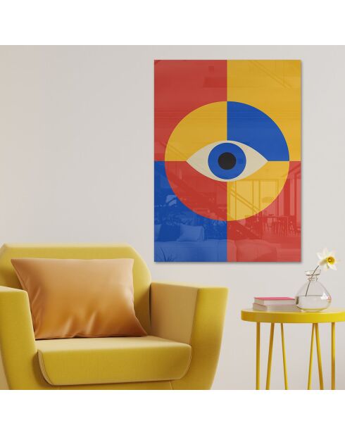 Impression sur verre Abstrait multicolore