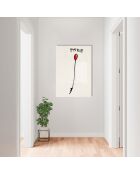 Impression sur verre Reproduction Banksy multicolore