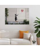 Impression sur verre Reproduction Banksy multicolore