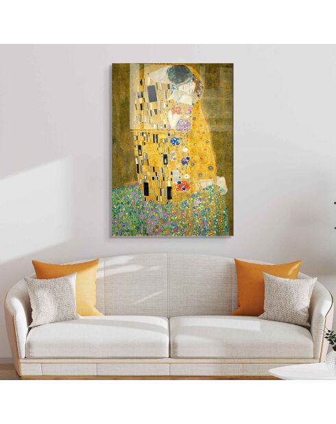 Glasdruck Reproduktion Klimt The Multicolor Kiss - 50x70cm