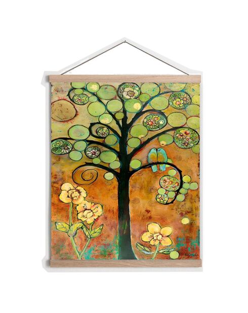 Décoration murale multicolore - 50 x 70 cm