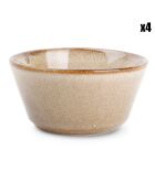 4 Bols Element brun - D.10 cm
