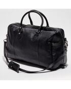 Borsa da weekend Claude in pelle nera - 49x30x20 cm