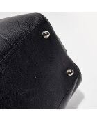 Borsa da weekend Claude in pelle nera - 49x30x20 cm