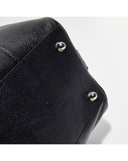 Borsa da weekend Claude in pelle nera - 49x30x20 cm