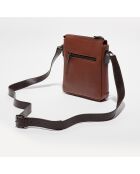 Sacoche en Cuir Giorgio marron - 20x23x4 cm