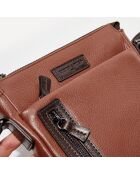 Sacoche en Cuir Giorgio marron - 20x23x4 cm