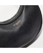 Bandolera de piel negra Tiva - 23,5x13,5x6,5 cm