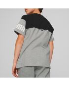 T-Shirt Power noir/gris