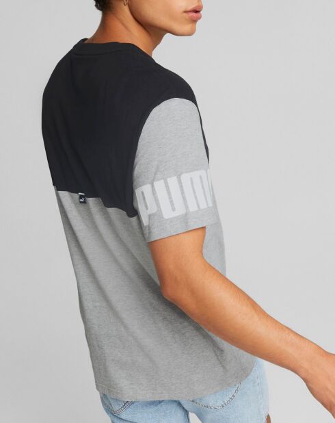 T-Shirt Power gris moyen/noir
