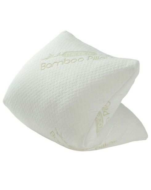 2 protectores de almohada de bambú impermeables blancos