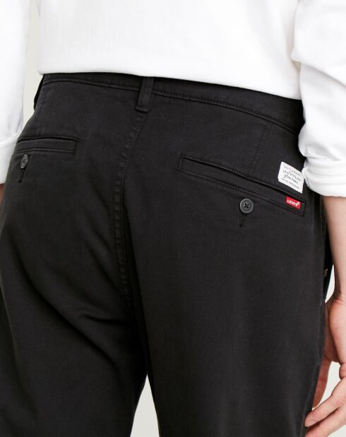 Pantalon Chino en Toile de coton Slim fuselé XX noir