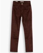 Pantalon en Velours côtelé 724 High Rise  marron