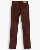 Pantalon en Velours côtelé 724 High Rise  marron