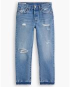 Jean 501 Crop coupe droite bleu