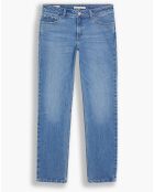 Jean Low Pitch coupe droite bleu moyen