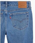 Jean Low Pitch coupe droite bleu moyen