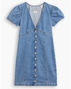 Robe en jean courte Erin 90's bleue