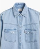 Chemise en jean Dorsey Xl oversize Western bleu clair