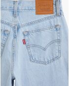 Jean 80'S Mom taille haute bleu clair